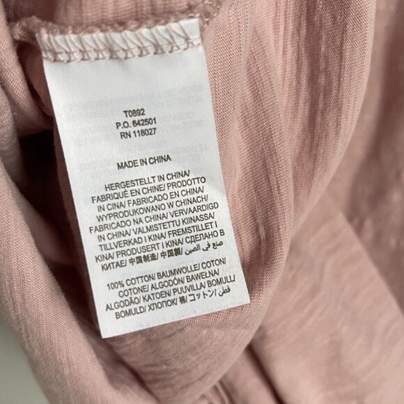 Boden Pink Milkshake Notch Collared V Neck Long Blouson Sleeve Top - Picture 5 of 7